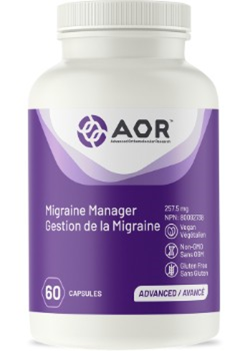 Picture of AOR MIGRAINE MANAGER - CAPSULES 257.5MG 60S